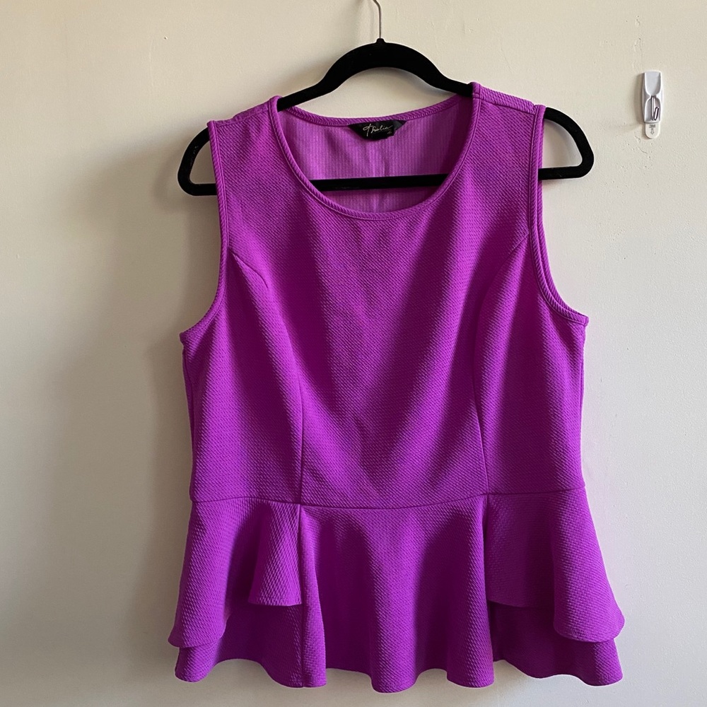 Purple Peplum Top